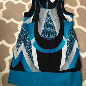 Eci geometric print dress